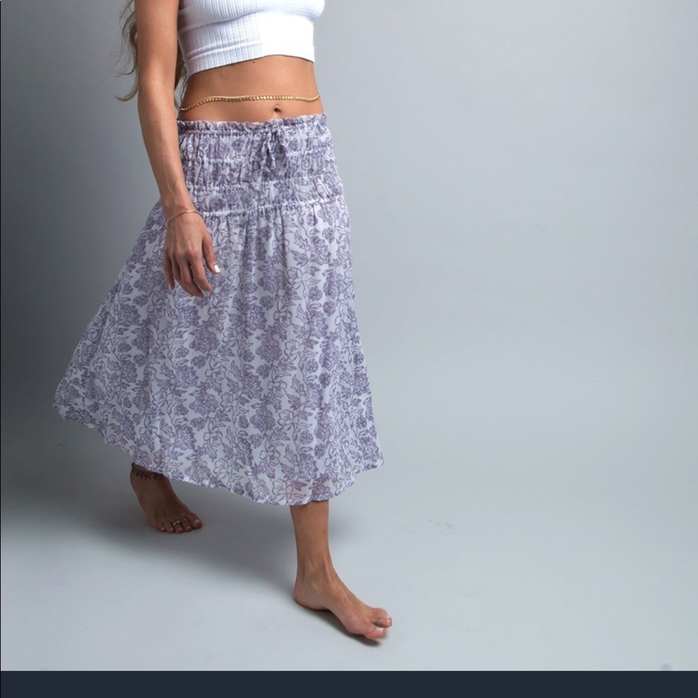 Floral Midi Skirt